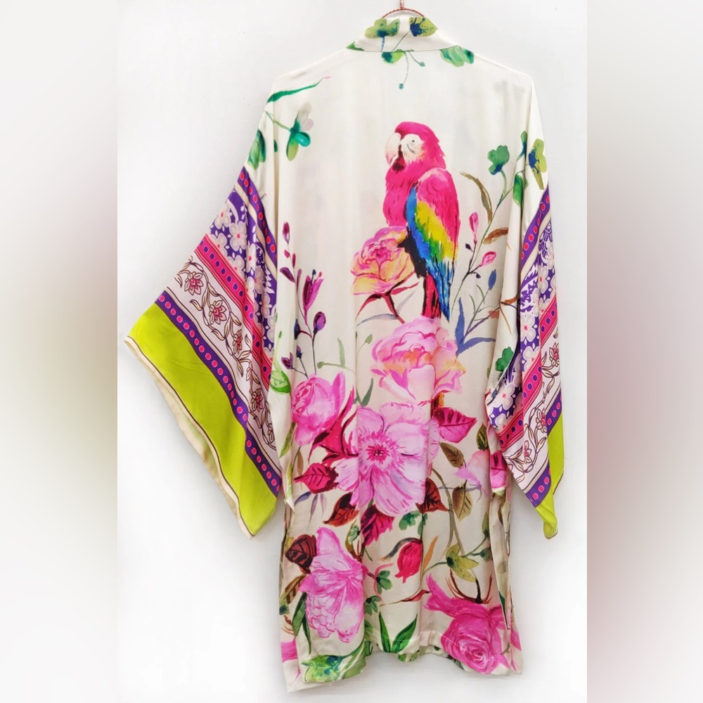 Aratta Tropical Mood Hand-Beaded Kimono/Topper - Picture 3 of 15